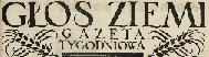 Obrazek GŁOS ZIEMI GAZETA TYGODNIOWA 1937-1939