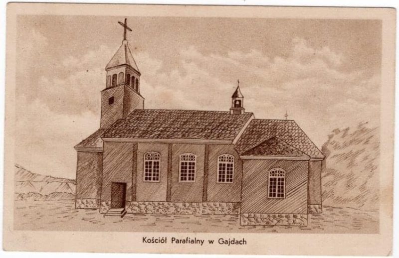 Obrazek 1926 rok – Spis parafian Kościoła w Gajdach (międzywojenna gmina Rymszany Powiatu Brasławskiego)