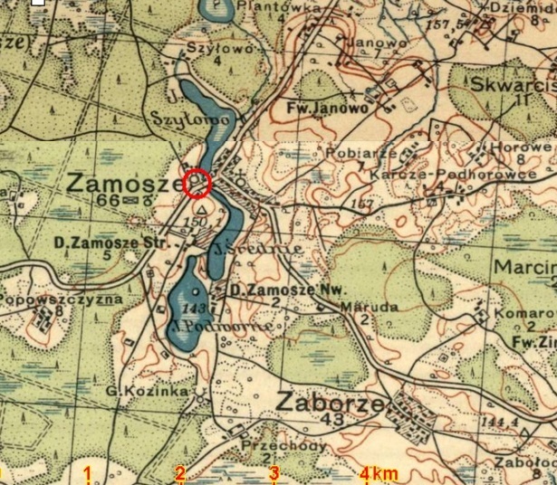 Obrazek Cmentarz katolicki w Zamoszszy (niegdyś Zamosze, dawny Powiat Brasławski) – Pochowani, których nazwiska zaczynają się na literę P (obok mogą znajdować się groby, w których pochowane są osoby o nazwiskach zaczynających się na inne litery)