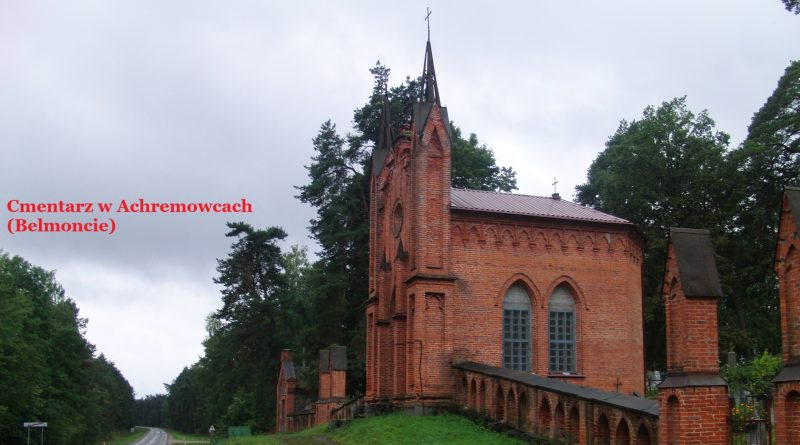 Obrazek Cmentarz w Achremowcach/Belmoncie (dawny Powiat Brasławski) – Pochowani, których nazwiska zaczynają się na litery M – O (obok mogą znajdować się groby, w których pochowane są osoby o nazwiskach zaczynających się na inne litery)