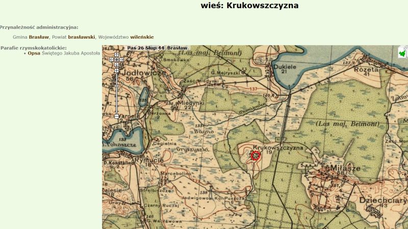 Obrazek Cmentarz prawosławny w miejscowości Krukowszczyzna (międzywojenny gmina i powiat brasławski)